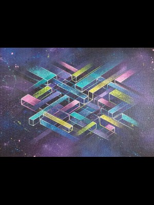 structurespatialsprayacryliconpuzzle85x60