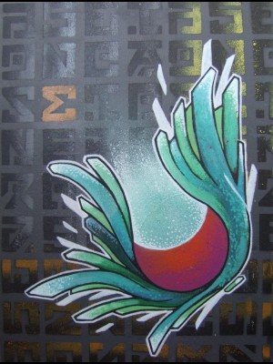 aquaflower 30x40 acrylique et aÃ©rosol 60â‚¬