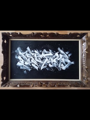 kaligraffiti-peinturesurcartonetcadreenboismassif-59x33